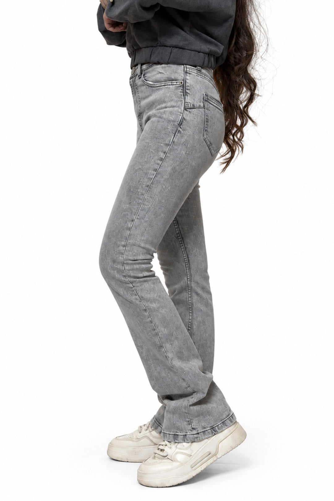 Grey Bootcut Jeans