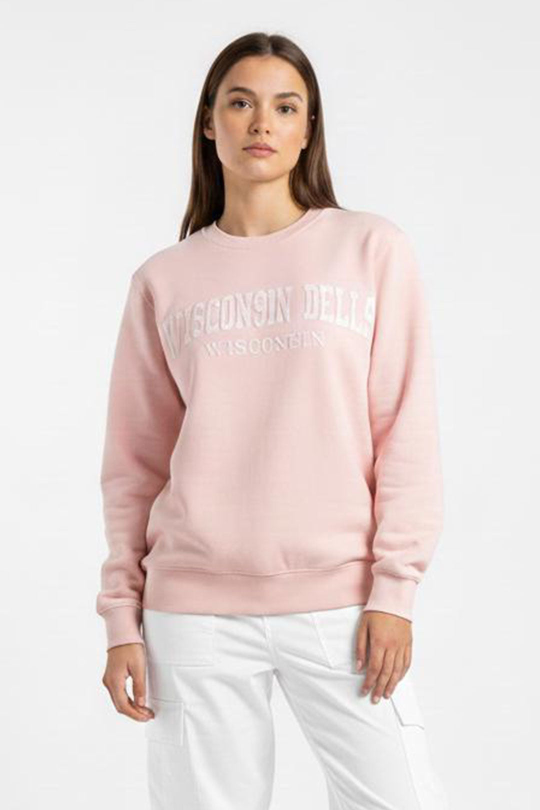 Peach Fleece Sweat Shirt