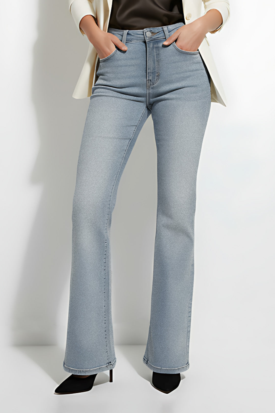 Ice Blue Bootcut Jeans