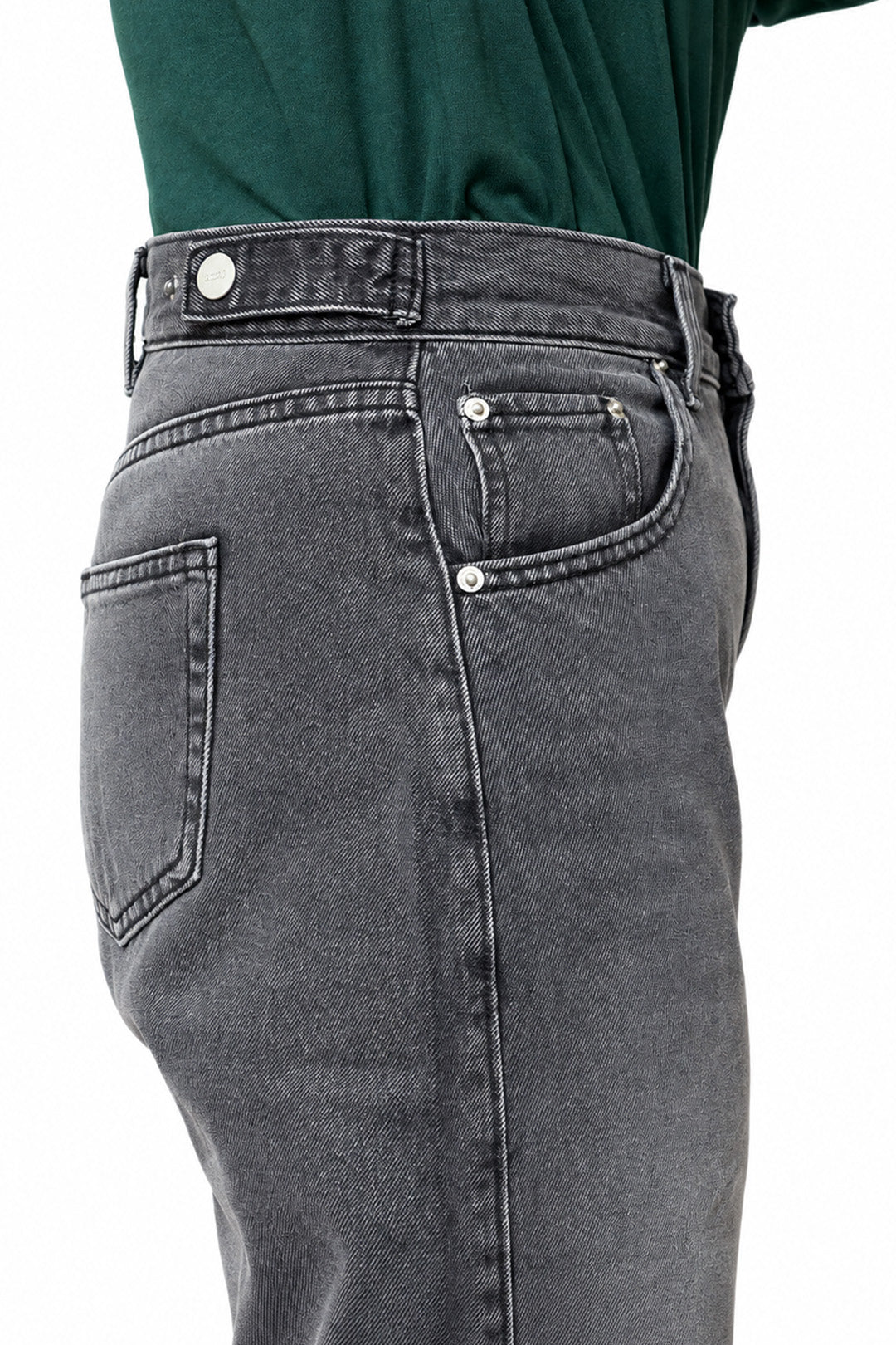 Grey Balloon Fit Jeans