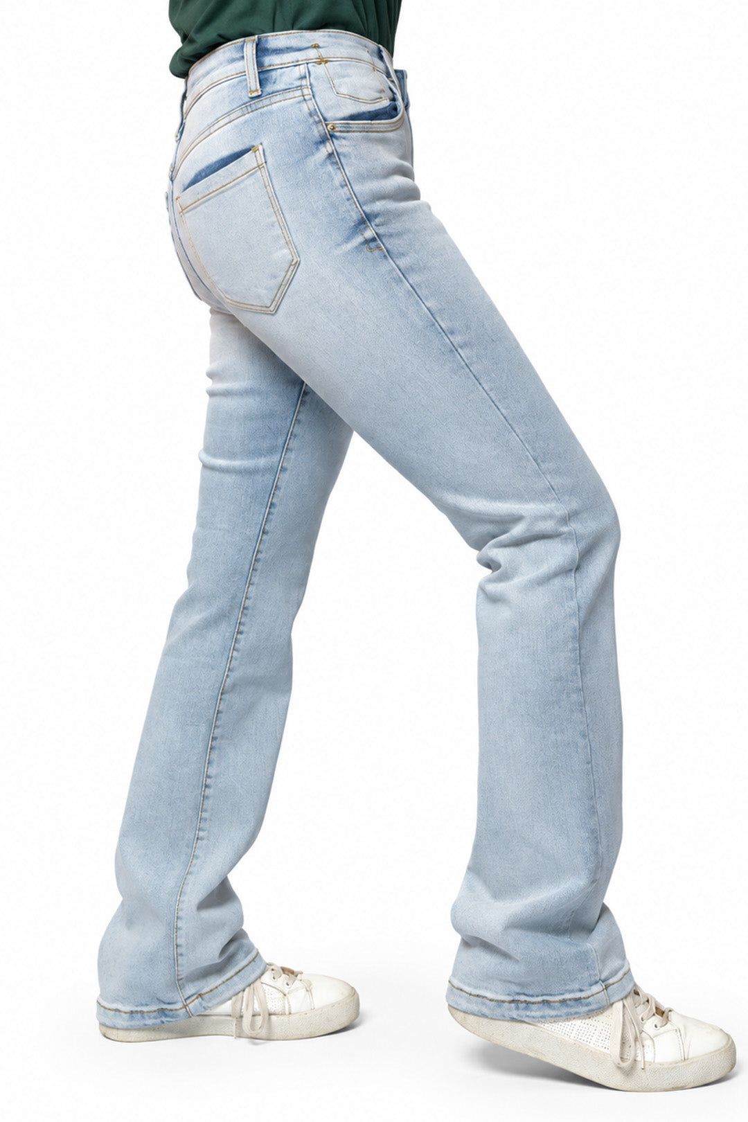 Ice Blue Bootcut Jeans