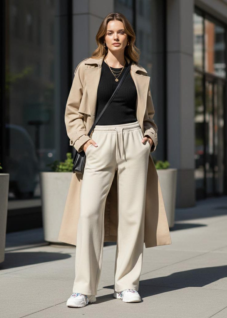OFF White Flare Fleece Trouser